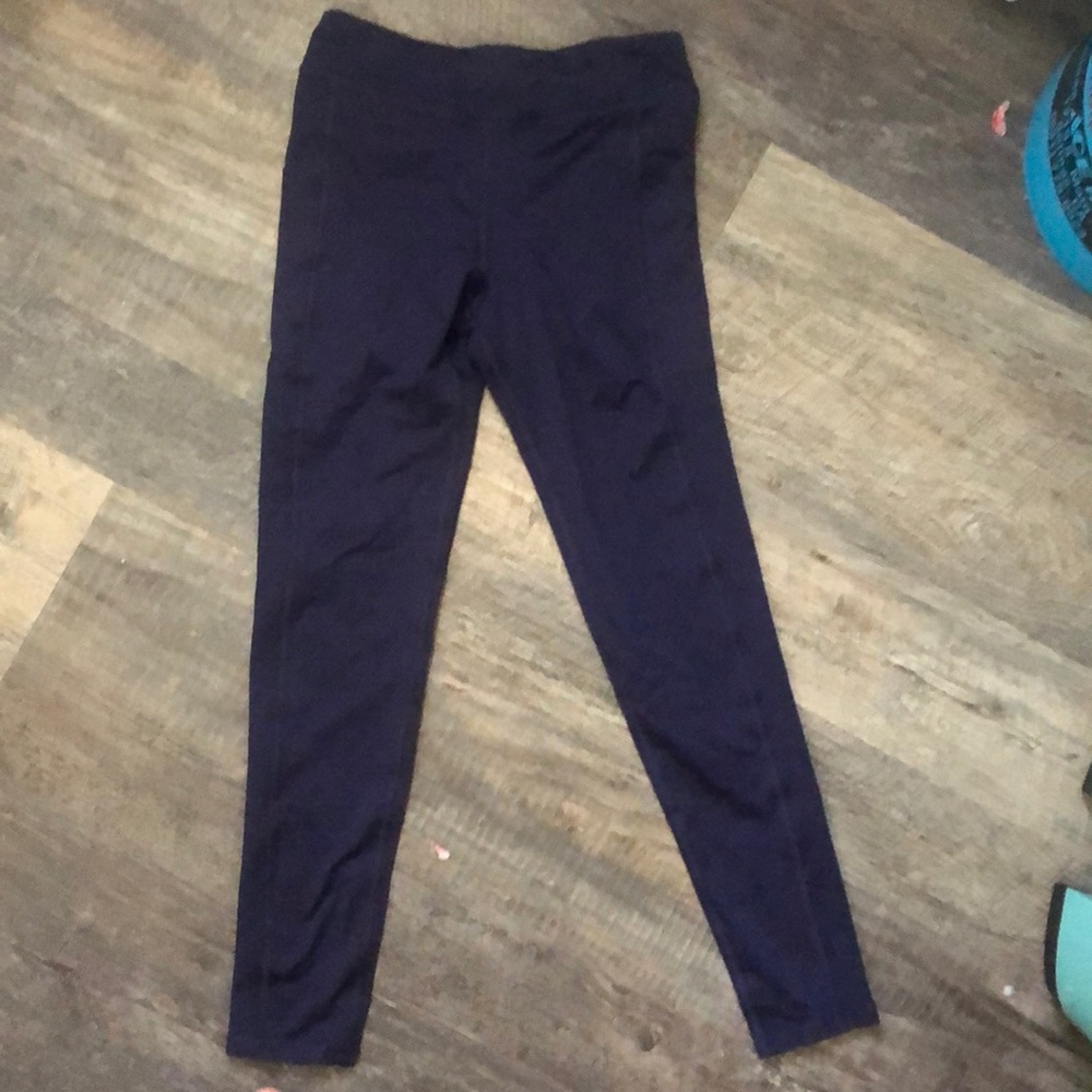 Blue patterned target leggings